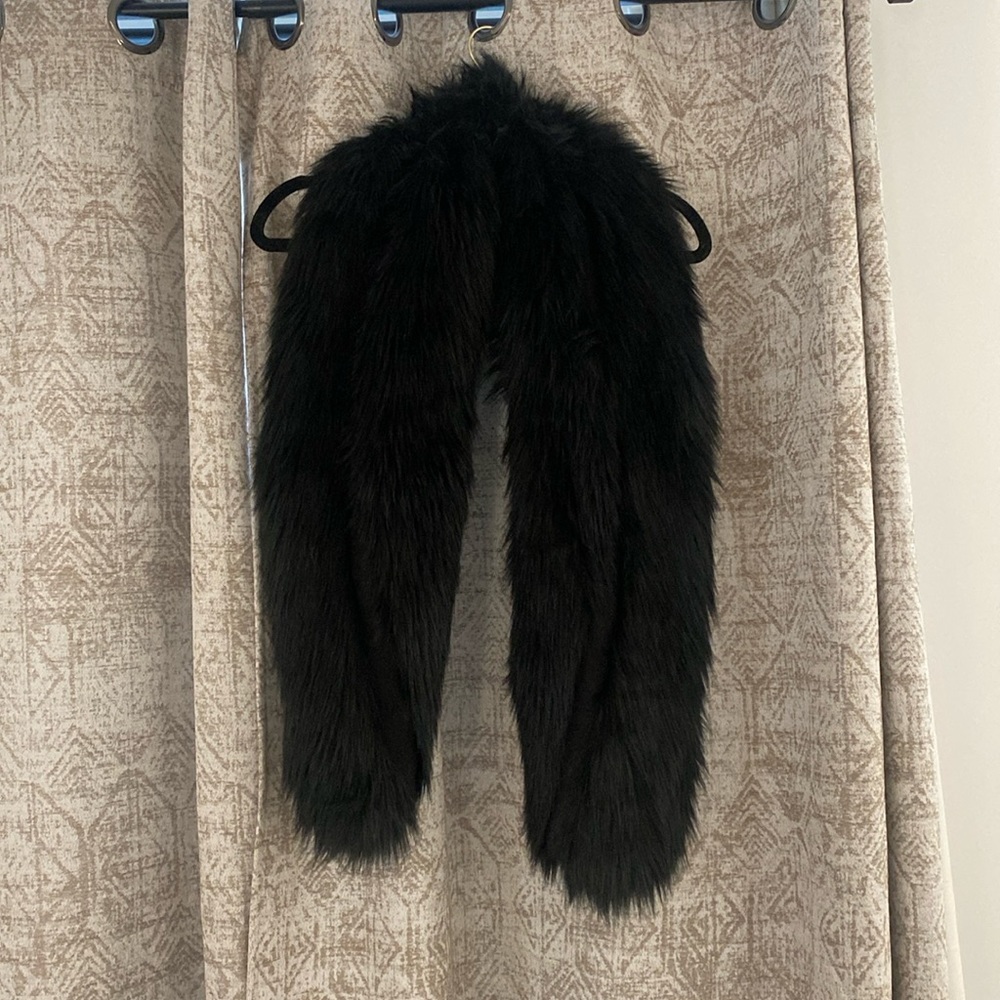 Black fur scarf
